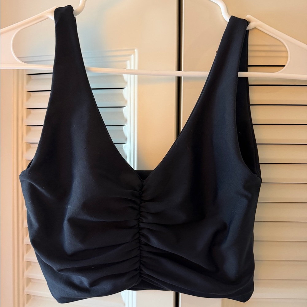 Skatie  Black Longline Sports Bra